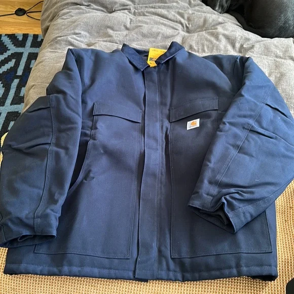 NEW XXL Carhartt mens Loose Fit Duck Insulated Traditional Coat work - Picture 7 of 8